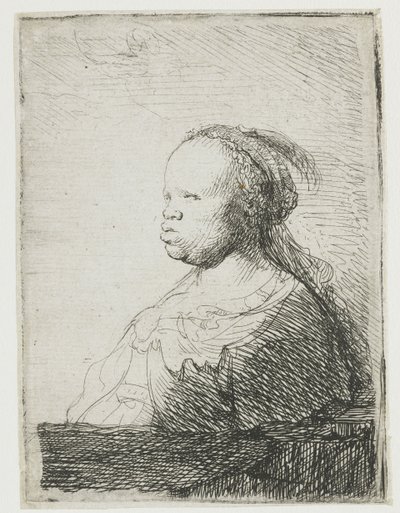 Afrikalı Kadın, 1628-32 by Rembrandt van Rijn