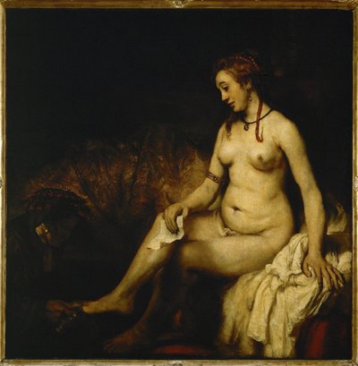 Bathsheba banyoda... by Rembrandt Harmensz. van Rijn