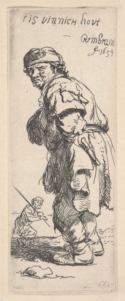 dilenci konuşma by Rembrandt van Rijn