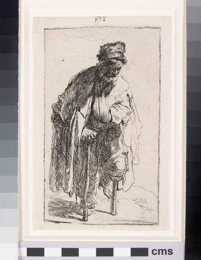 Tahta bacaklı dilenci, c.1630 (gravür) by Rembrandt van Rijn
