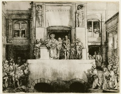 İnsanlara Sunulan Mesih by Rembrandt van Rijn