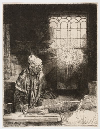Doktor Faustus by Rembrandt Harmensz. van Rijn