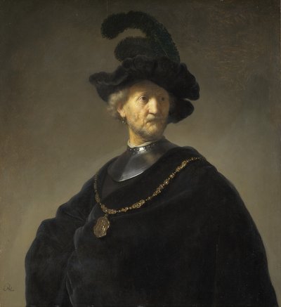Altın Zincirli Yaşlı Adam by Rembrandt van Rijn