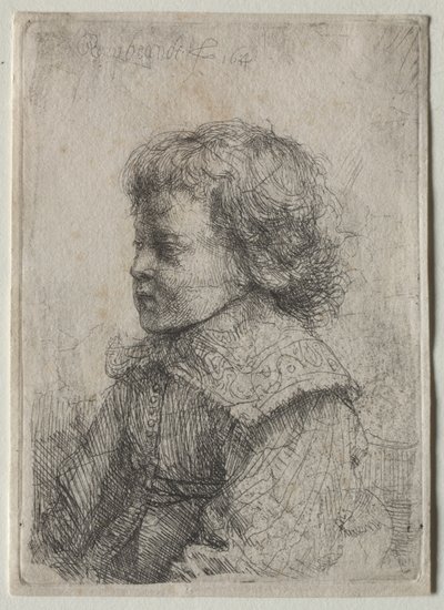 Profilden Bir Erkek Çocuk Portresi by Rembrandt Harmensz. van Rijn