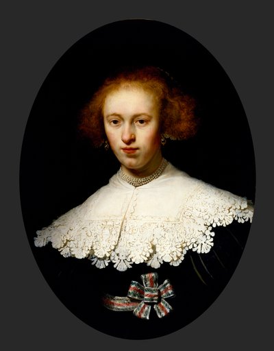 genç bir kadın portresi by Rembrandt van Rijn