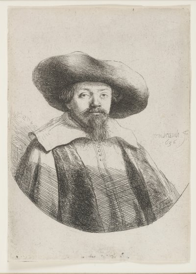 Samuel Manasseh Ben İsrail, Yahudi Yazar by Rembrandt van Rijn