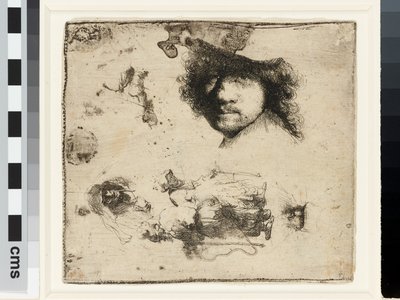 çalışma sayfası by Rembrandt van Rijn