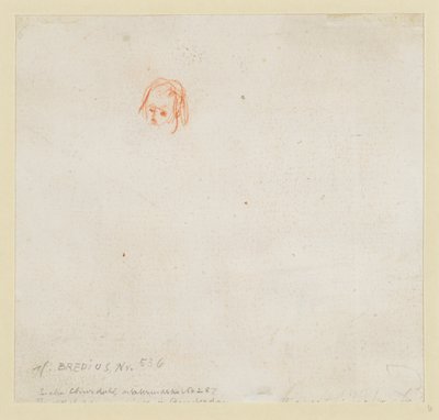 Bir kafanın küçük çalışması by Rembrandt van Rijn