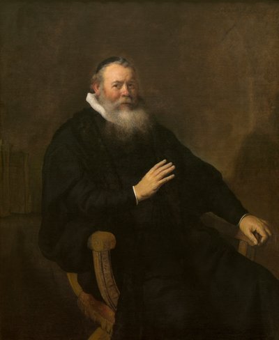 Vaiz Eleazar Swalmius by Rembrandt Harmensz. van Rijn