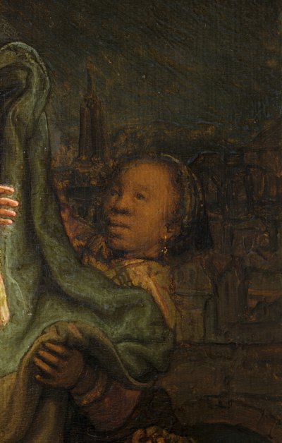 Ziyaret, detay by Rembrandt van Rijn