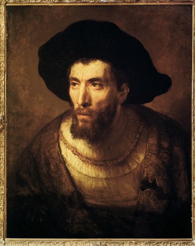 Filozof (tuval üzerine resim) by Rembrandt Harmensz. van Rijn
