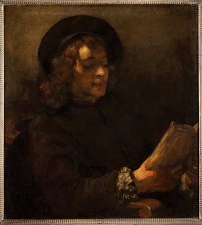 Titus van Rijn, ressamın oğlu, okurken (tuval üzerine yağlıboya) by Rembrandt Harmensz. van Rijn