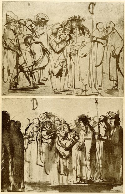 İsa ile alay etmek by Rembrandt van Rijn