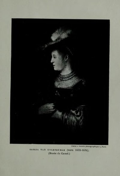 Kırmızı Şapkalı Saskia by Rembrandt van Rijn