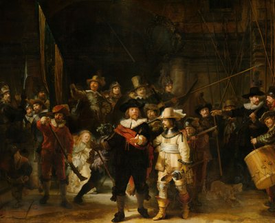 "Gece Nöbeti" olarak bilinen Frans Banning Cocq ve Willem van Ruytenburgh Şirketi by Rembrandt Harmenszoon van Rijn, Rembrandt
