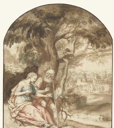 Yahuda ve Tamar by Rembrandt van Rijn (school of)