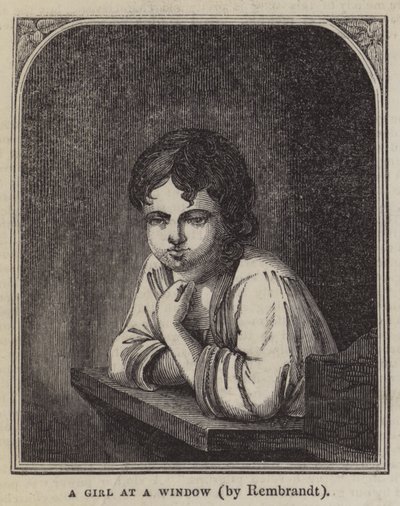 Penceredeki Kız by Rembrandt van Rijn