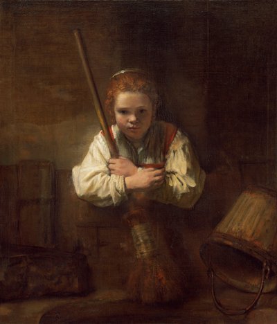 Süpürgeli Kız, 1651 by Rembrandt van Rijn