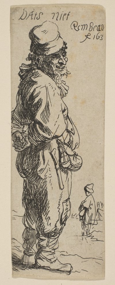 Bir Köylü Yanıtı: Bu Değil, 1634. by Rembrandt van Rijn