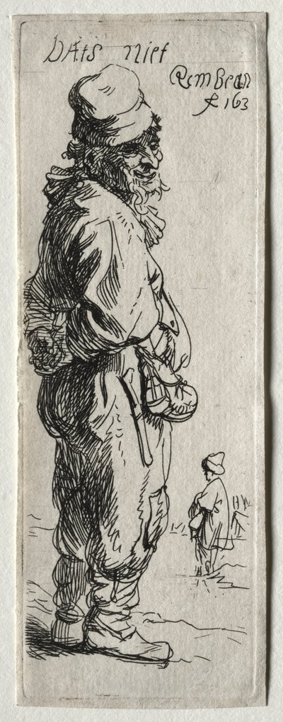 Bir Köylü Yanıtı: Bu hiçbir şey değil, muhtemelen 1634. by Rembrandt van Rijn