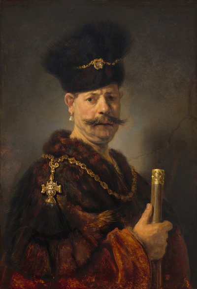 Polonyalı bir asilzade, 1637. by Rembrandt van Rijn
