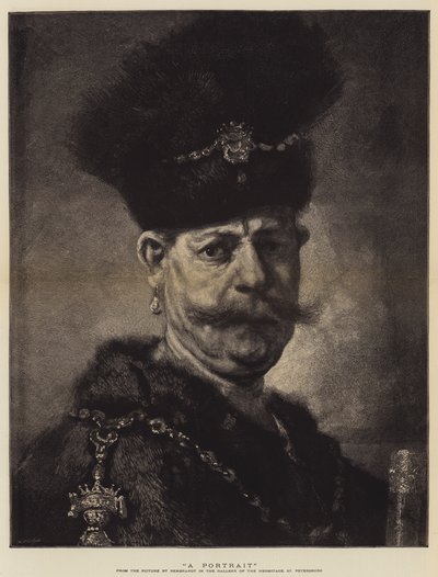Bir portre by Rembrandt van Rijn