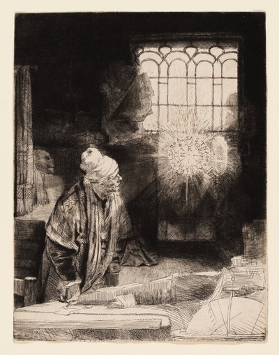Çalışmasında Bir Bilim Adamı (Faust) by Rembrandt van Rijn