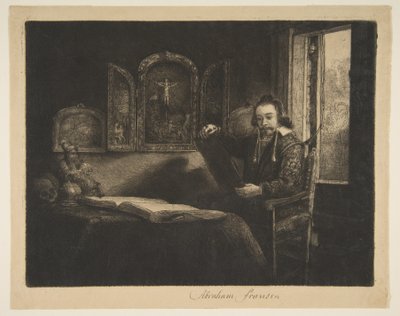 Abraham Franken, Eczacı, c. 1656. by Rembrandt van Rijn