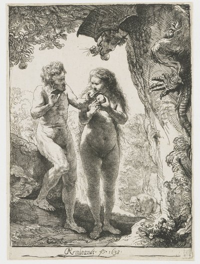 Adem ve Havva by Rembrandt van Rijn