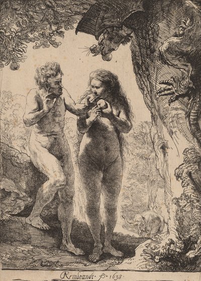 Adem ve Havva, 1638. by Rembrandt van Rijn