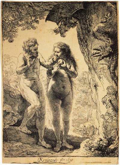 Adem ve Havva, 1638. by Rembrandt van Rijn