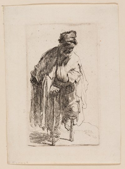 Tahta Bacaklı Dilenci by Rembrandt van Rijn