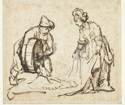 Boaz ve Rut by Rembrandt van Rijn