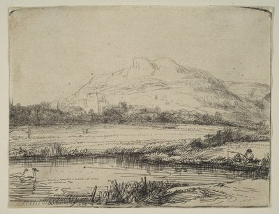 Fenerli ve İki Kuğulu Kanal, 1650. by Rembrandt van Rijn