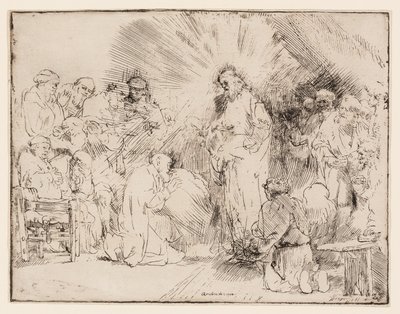 Havarilere Görünen Mesih by Rembrandt van Rijn