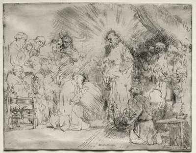 Havarilere Görünen İsa, 1656. by Rembrandt van Rijn