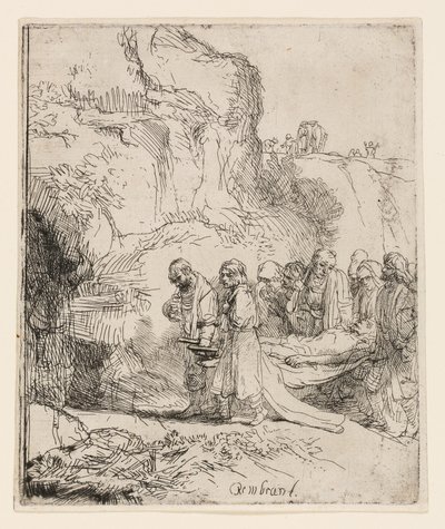 Mesih Mezara Taşındı by Rembrandt van Rijn