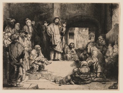 Mesih Vaazı by Rembrandt van Rijn