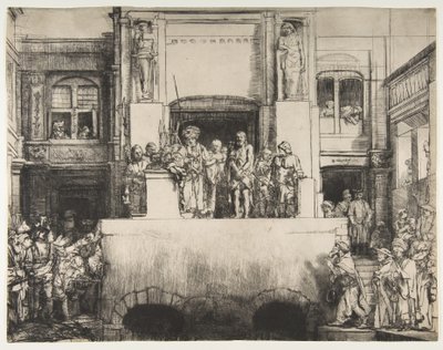 İnsanlara Sunulan İsa, 1655. by Rembrandt van Rijn