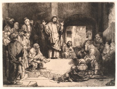 Mesih vaazı ("Küçük Mezar") by Rembrandt van Rijn