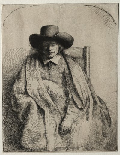 Clement de Jonghe, Printseller, 1651. by Rembrandt van Rijn