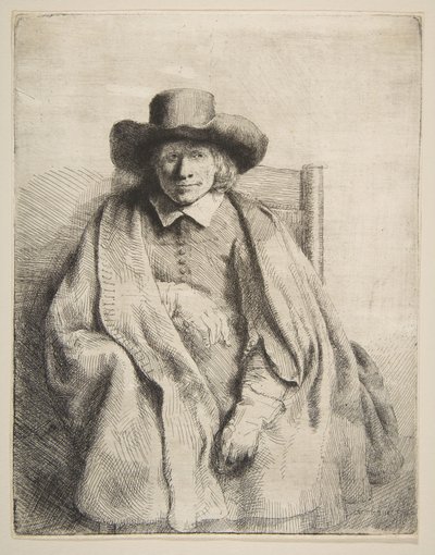 Clement de Jonghe, Printseller, 1651. by Rembrandt van Rijn