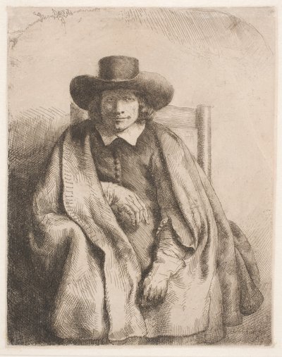 Clement de Jonghe, baskı satıcısı by Rembrandt van Rijn