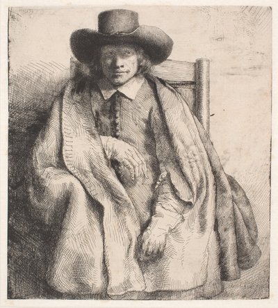 Clement de Jonghe, baskı satıcısı by Rembrandt van Rijn