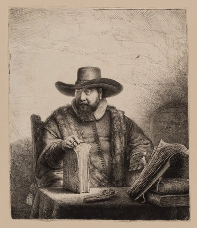 Cornelis Claesz. Anslo, Vaiz by Rembrandt van Rijn