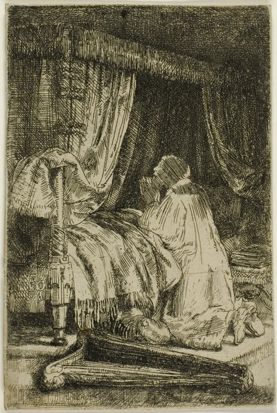 Davut dua ederken by Rembrandt van Rijn