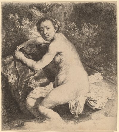 Diana Banyoda by Rembrandt van Rijn
