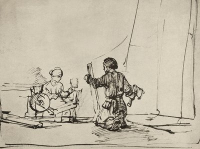 Kutsal Aile atölyede by Rembrandt van Rijn