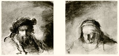 Kafa Çalışmaları by Rembrandt van Rijn