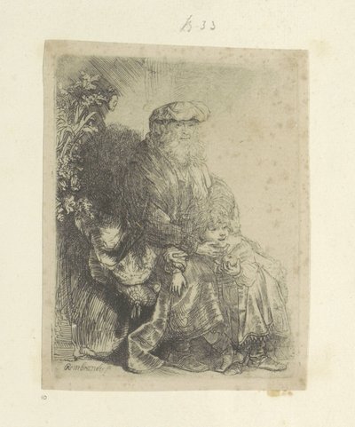 Jacob Liefkoost Benjamin Seksen beş orijinal baskının toplanması (seri başlığı) by Rembrandt van Rijn